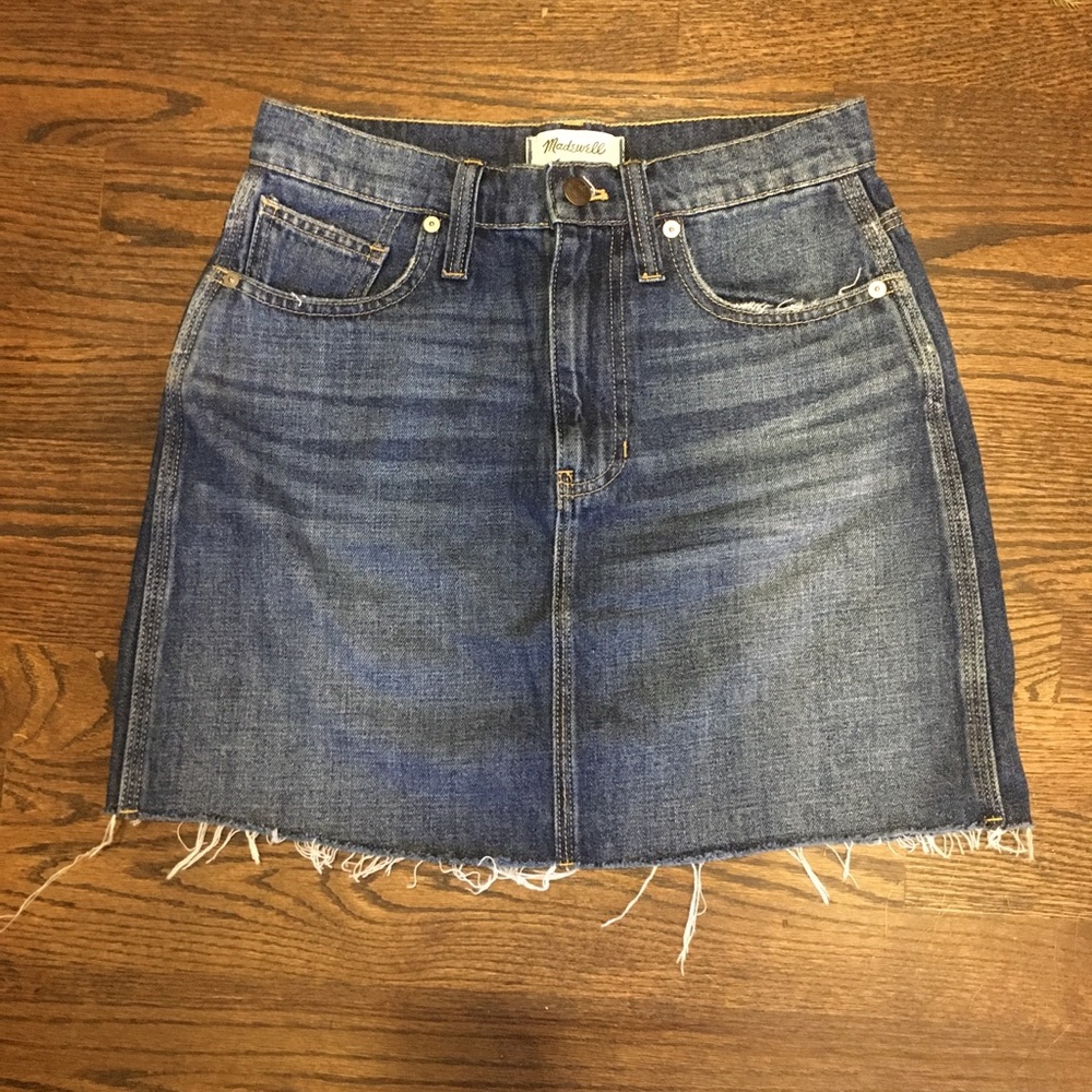 2/$20 Distressed Denim Skirt